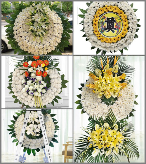 湖北武汉市新洲区徐古镇雷桃树村花圈速递